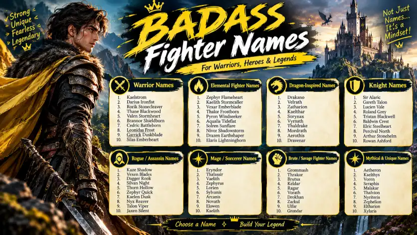 Badass Fighter Names