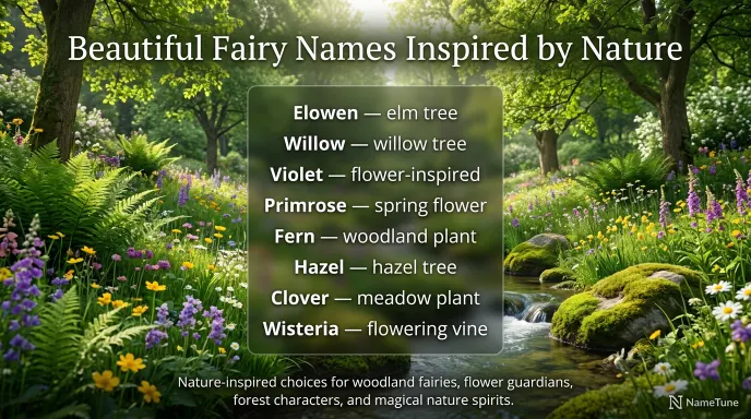 Beautiful Fairy Names Inspired by Nature