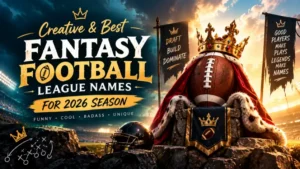 best fantasy football league names