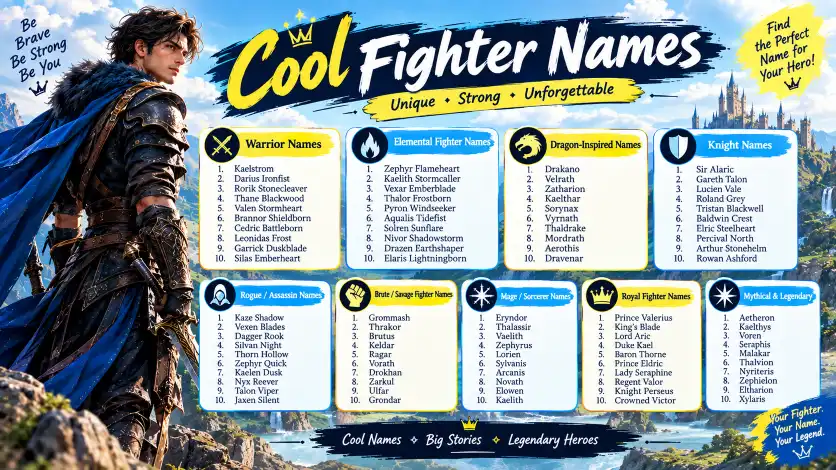 Cool Fighter Names