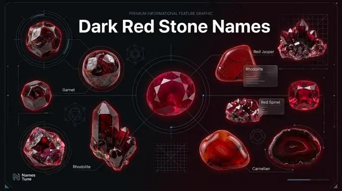 Dark Red Stone Names