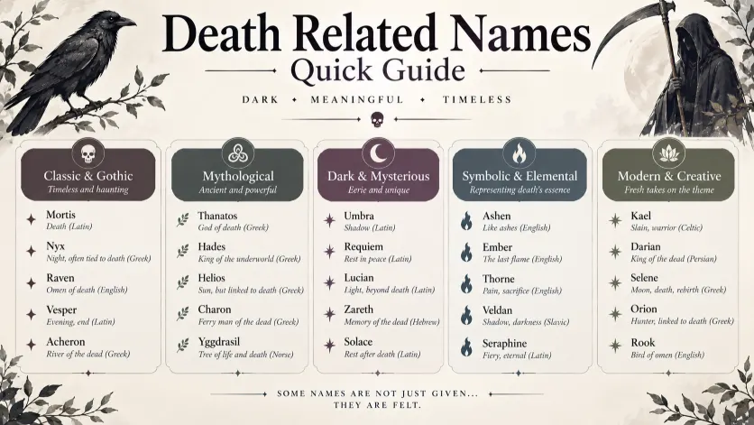 Death Related Names: Quick Guide