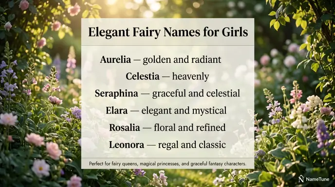 Elegant Fairy Names for Girls