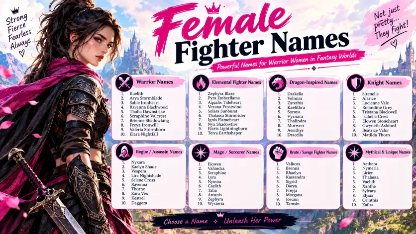 Female Fighter Names