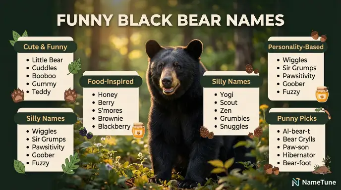 Funny Black Bear Names
