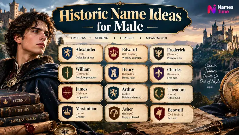 Historic Name Ideas for Male