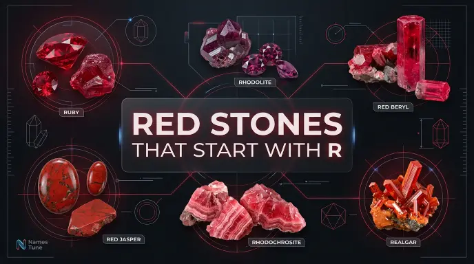 Red Stones That Start With R