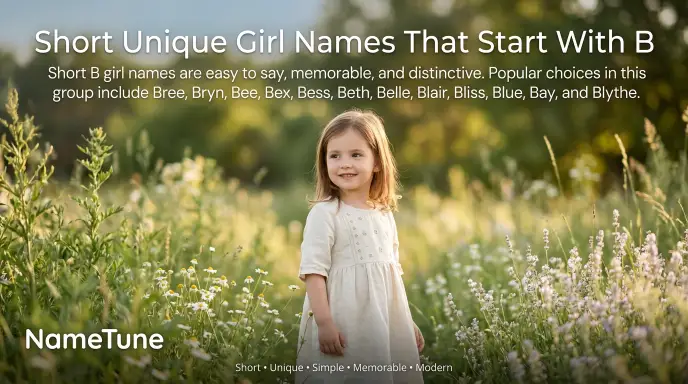 Short Unique Girl Names That Start With B