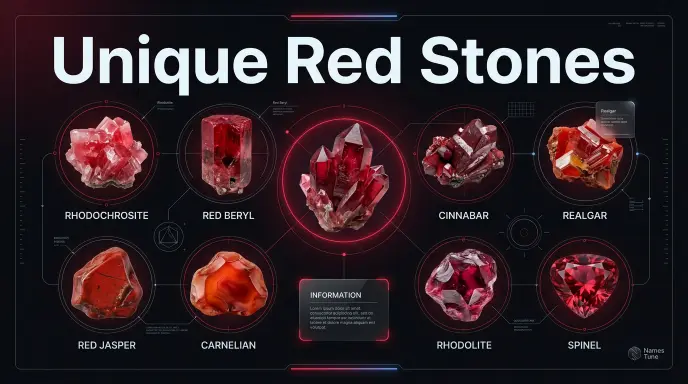 Unique Red Stones