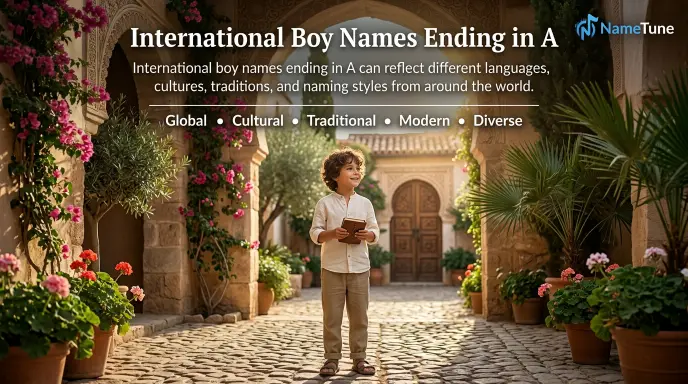 International Boy Names Ending in A