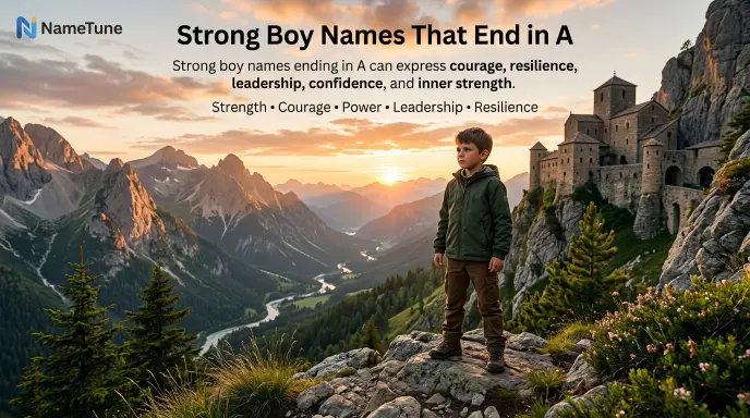 Strong Boy Names That End in A