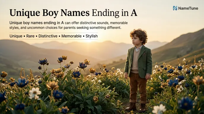 Unique Boy Names Ending in A